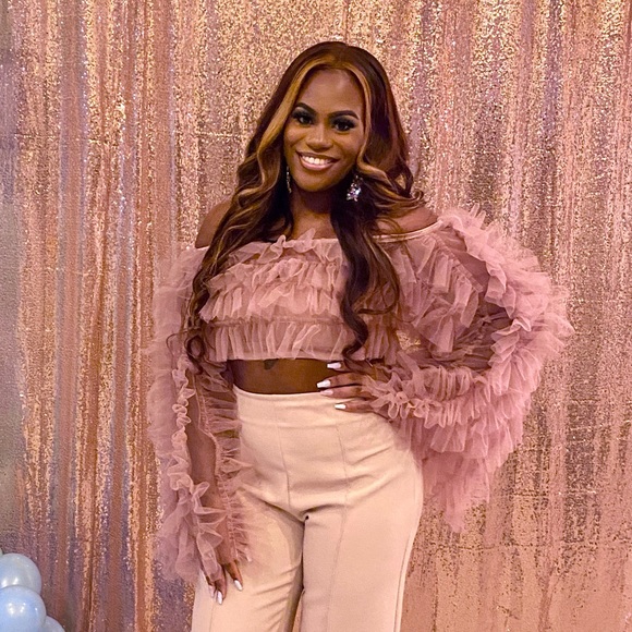 Kourageous Tulle Ruffle Top - Picture 2 of 4